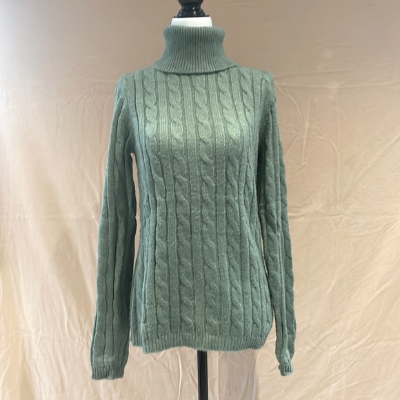 Cableknit turtleneck sweater - Picture 1 of 5